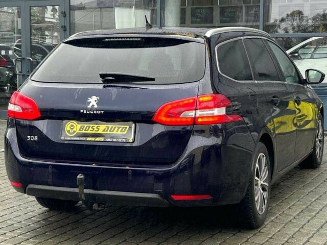 Синий Пежо 308, объемом двигателя 1.6 л и пробегом 221 тыс. км за 11000 $, фото 6 на Automoto.ua