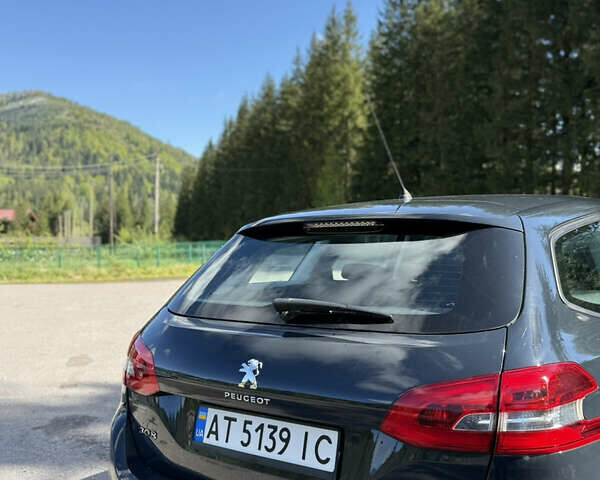 Синий Пежо 308, объемом двигателя 1.56 л и пробегом 218 тыс. км за 9600 $, фото 8 на Automoto.ua