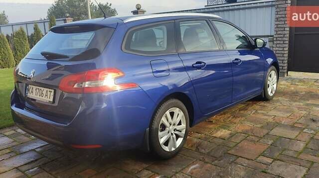 Синий Пежо 308, объемом двигателя 1.5 л и пробегом 98 тыс. км за 15000 $, фото 1 на Automoto.ua