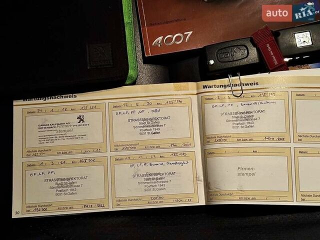 Чорний Пежо 4007, об'ємом двигуна 2.2 л та пробігом 210 тис. км за 9999 $, фото 99 на Automoto.ua