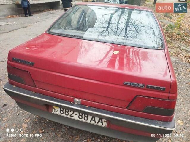 Красный Пежо 405, объемом двигателя 1.9 л и пробегом 130 тыс. км за 1800 $, фото 2 на Automoto.ua
