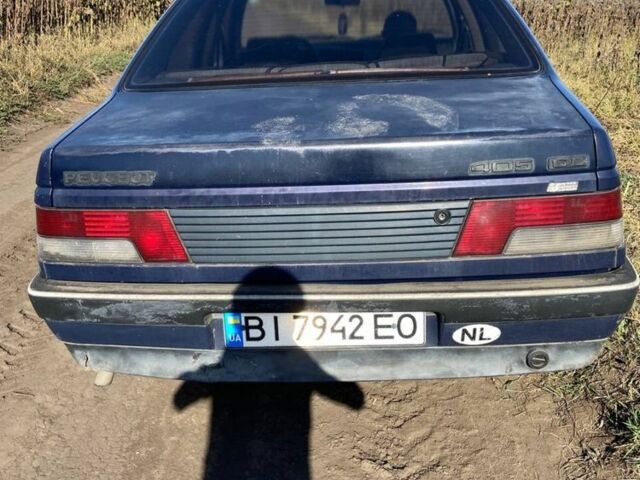 Синий Пежо 405, объемом двигателя 1.6 л и пробегом 510 тыс. км за 428 $, фото 2 на Automoto.ua