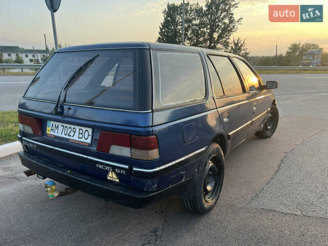 Синий Пежо 405, объемом двигателя 1.6 л и пробегом 560 тыс. км за 950 $, фото 5 на Automoto.ua
