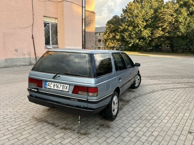 Синий Пежо 405, объемом двигателя 1.9 л и пробегом 300 тыс. км за 1400 $, фото 2 на Automoto.ua