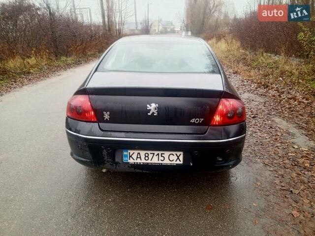 Черный Пежо 407, объемом двигателя 2 л и пробегом 300 тыс. км за 2999 $, фото 5 на Automoto.ua
