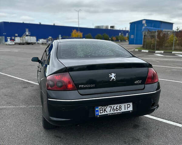 Пежо 407 2004 в Ровно на Automoto.ua Черный Пежо 407, объемом двигателя 2 л и пробегом 350 тыс. км за 4150 $, фото 3 на Automoto.ua