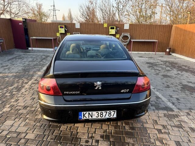 Чорний Пежо 407, об'ємом двигуна 2 л та пробігом 230 тис. км за 2100 $, фото 4 на Automoto.ua