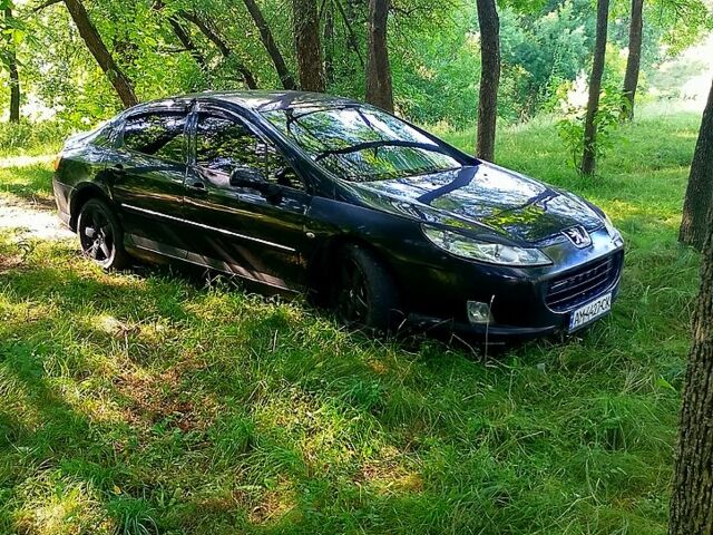 Черный Пежо 407, объемом двигателя 2 л и пробегом 301 тыс. км за 3800 $, фото 1 на Automoto.ua