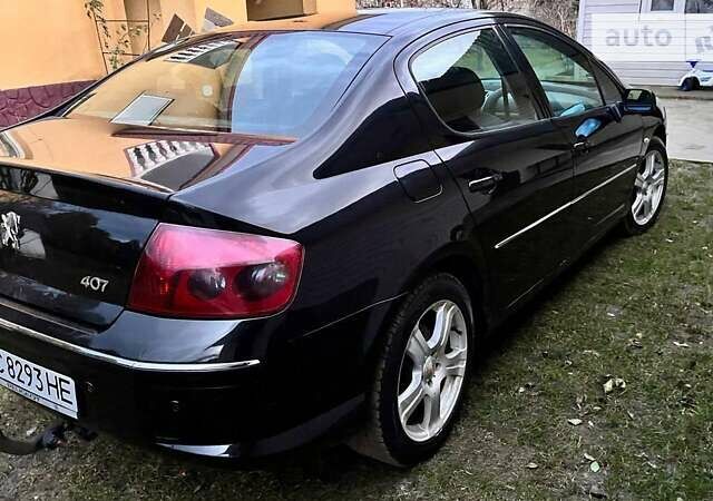 Черный Пежо 407, объемом двигателя 2.72 л и пробегом 300 тыс. км за 4800 $, фото 2 на Automoto.ua