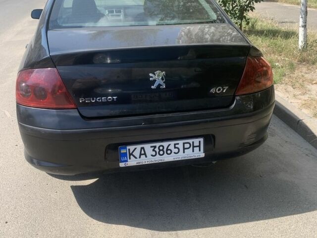 Чорний Пежо 407, об'ємом двигуна 1.7 л та пробігом 400 тис. км за 3200 $, фото 1 на Automoto.ua