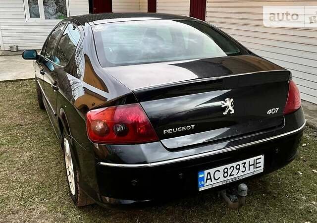 Черный Пежо 407, объемом двигателя 2.72 л и пробегом 300 тыс. км за 4800 $, фото 6 на Automoto.ua