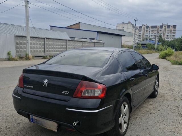 Черный Пежо 407, объемом двигателя 2 л и пробегом 290 тыс. км за 5300 $, фото 2 на Automoto.ua
