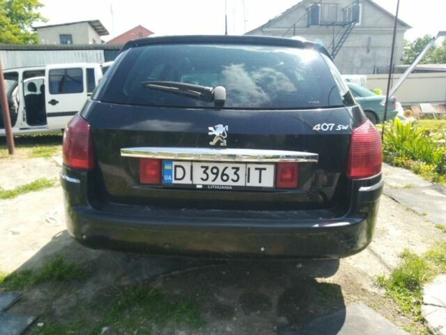Чорний Пежо 407, об'ємом двигуна 2 л та пробігом 380 тис. км за 4200 $, фото 4 на Automoto.ua