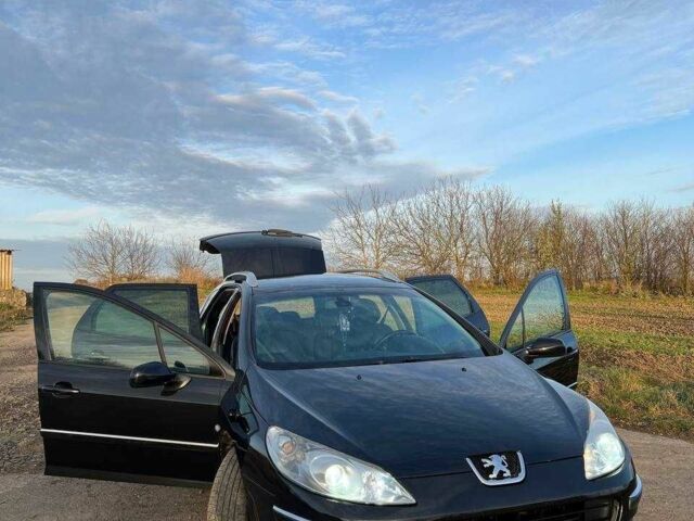 Черный Пежо 407, объемом двигателя 2 л и пробегом 306 тыс. км за 5000 $, фото 1 на Automoto.ua