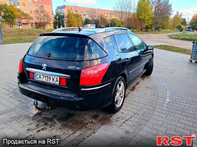 Пежо 407 2006 у Ватутіне на Automoto.ua Чорний Пежо 407, об'ємом двигуна 2.7 л та пробігом 300 тис. км за 4850 $, фото 4 на Automoto.ua