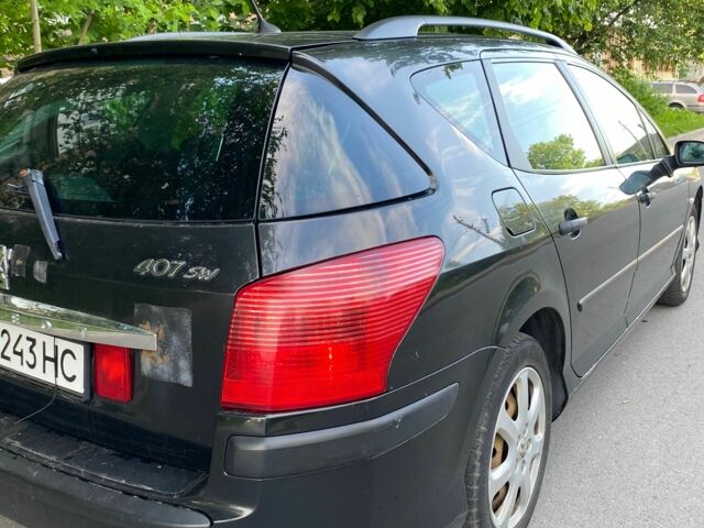 Черный Пежо 407, объемом двигателя 1.6 л и пробегом 348 тыс. км за 3000 $, фото 5 на Automoto.ua