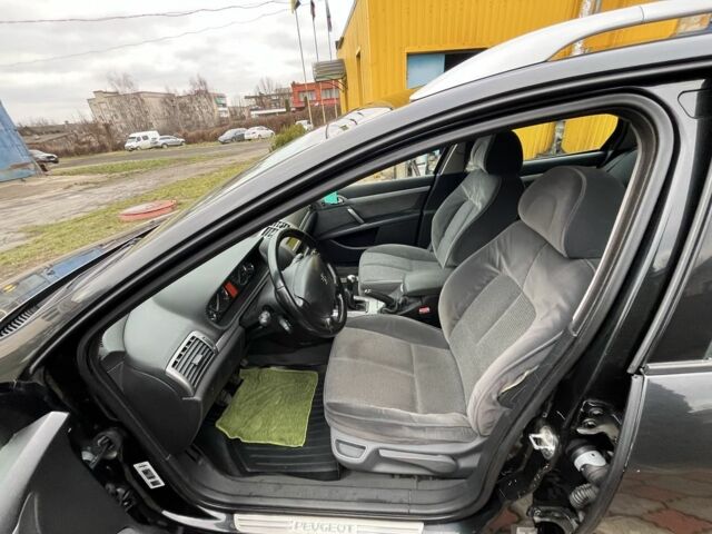 Чорний Пежо 407, об'ємом двигуна 1.7 л та пробігом 197 тис. км за 4500 $, фото 7 на Automoto.ua