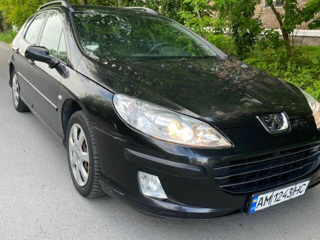 Черный Пежо 407, объемом двигателя 1.6 л и пробегом 348 тыс. км за 3000 $, фото 1 на Automoto.ua