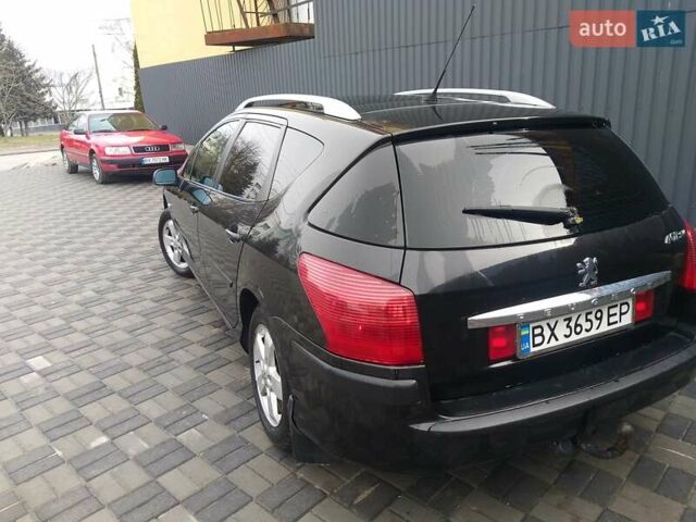 Черный Пежо 407, объемом двигателя 1.8 л и пробегом 240 тыс. км за 4700 $, фото 7 на Automoto.ua