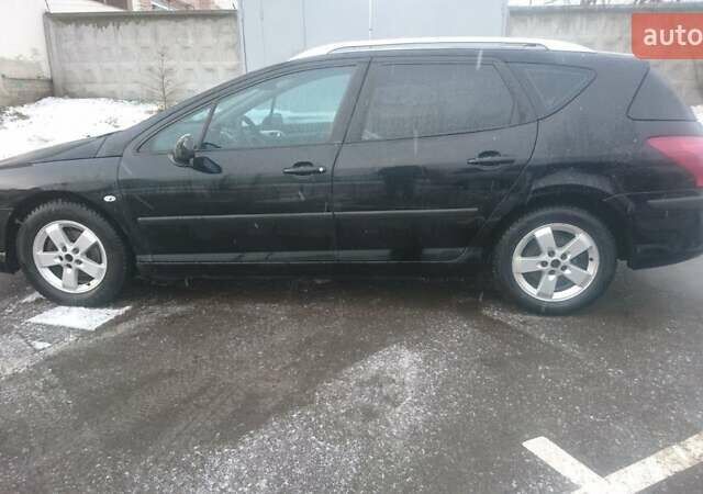 Чорний Пежо 407, об'ємом двигуна 2 л та пробігом 300 тис. км за 4500 $, фото 4 на Automoto.ua