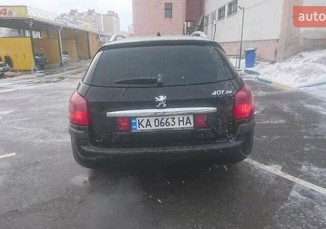 Чорний Пежо 407, об'ємом двигуна 2 л та пробігом 300 тис. км за 4500 $, фото 2 на Automoto.ua