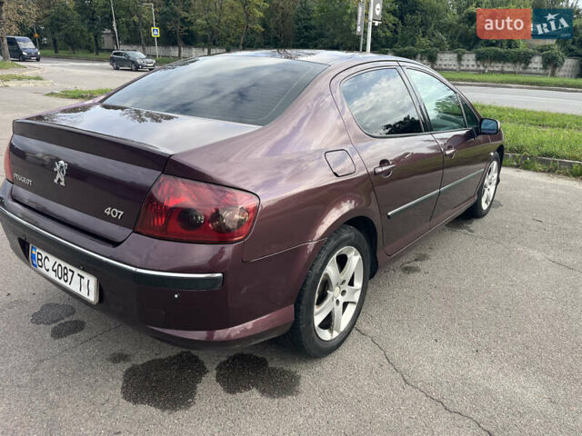 Красный Пежо 407, объемом двигателя 2 л и пробегом 357 тыс. км за 4250 $, фото 9 на Automoto.ua