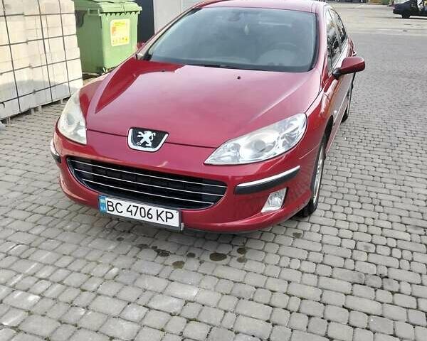 Червоний Пежо 407, об'ємом двигуна 2 л та пробігом 104 тис. км за 6000 $, фото 1 на Automoto.ua