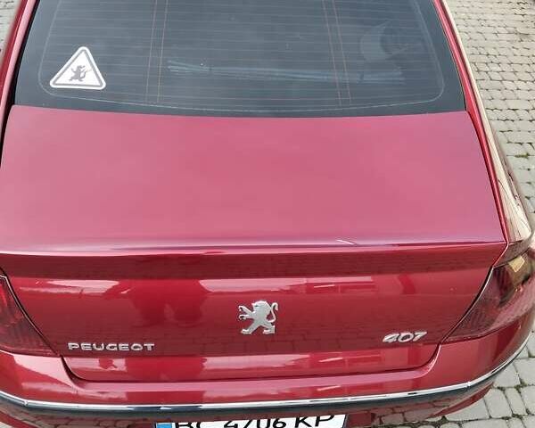 Червоний Пежо 407, об'ємом двигуна 2 л та пробігом 104 тис. км за 6000 $, фото 9 на Automoto.ua