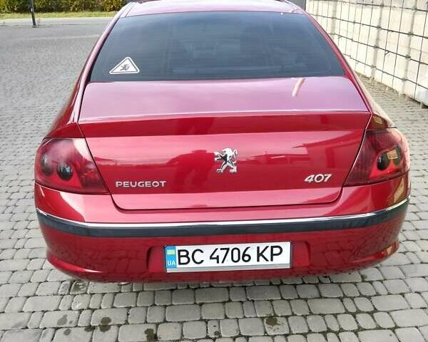 Червоний Пежо 407, об'ємом двигуна 2 л та пробігом 104 тис. км за 6000 $, фото 7 на Automoto.ua