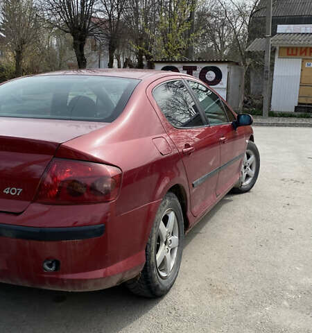 Червоний Пежо 407, об'ємом двигуна 1.8 л та пробігом 230 тис. км за 4600 $, фото 2 на Automoto.ua