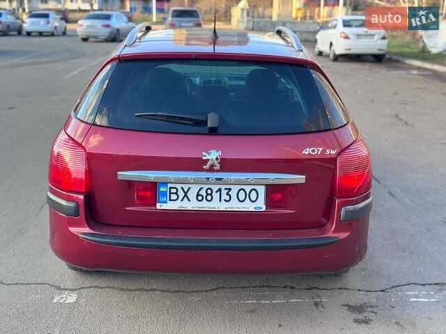 Красный Пежо 407, объемом двигателя 1.8 л и пробегом 306 тыс. км за 3999 $, фото 6 на Automoto.ua