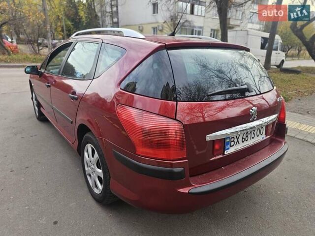 Красный Пежо 407, объемом двигателя 1.75 л и пробегом 305 тыс. км за 3450 $, фото 5 на Automoto.ua