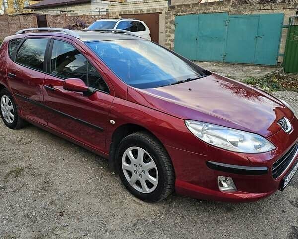 Красный Пежо 407, объемом двигателя 1.75 л и пробегом 303 тыс. км за 4500 $, фото 6 на Automoto.ua