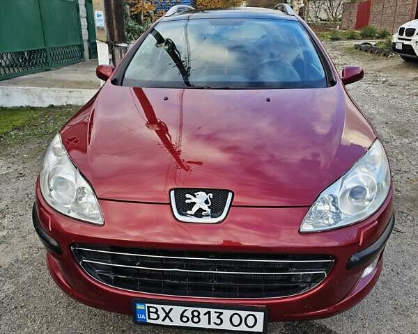 Красный Пежо 407, объемом двигателя 1.75 л и пробегом 303 тыс. км за 4500 $, фото 1 на Automoto.ua