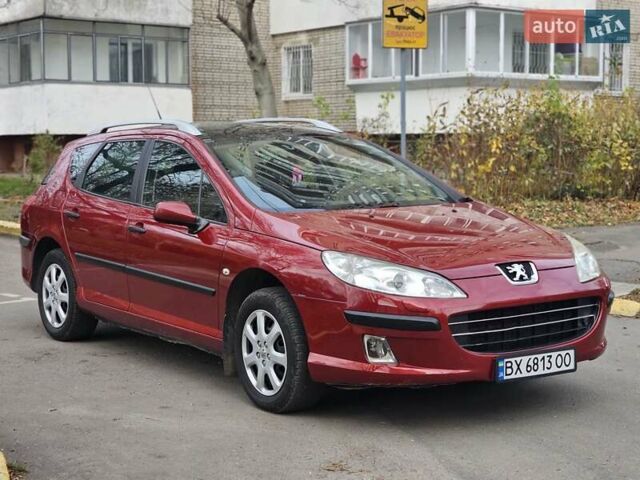 Красный Пежо 407, объемом двигателя 1.75 л и пробегом 305 тыс. км за 3450 $, фото 3 на Automoto.ua