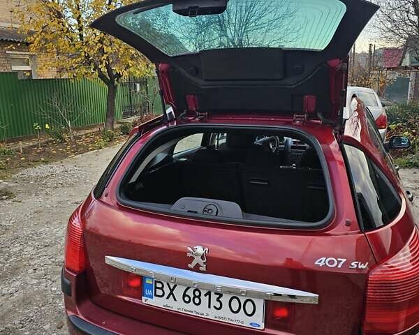 Красный Пежо 407, объемом двигателя 1.75 л и пробегом 303 тыс. км за 4500 $, фото 10 на Automoto.ua