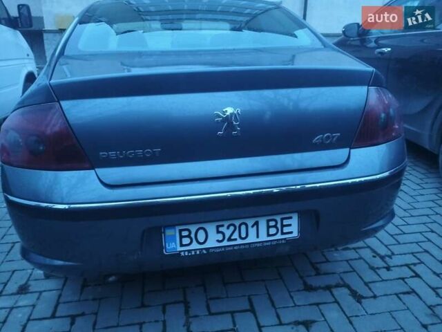 Сірий Пежо 407, об'ємом двигуна 2 л та пробігом 208 тис. км за 2800 $, фото 1 на Automoto.ua