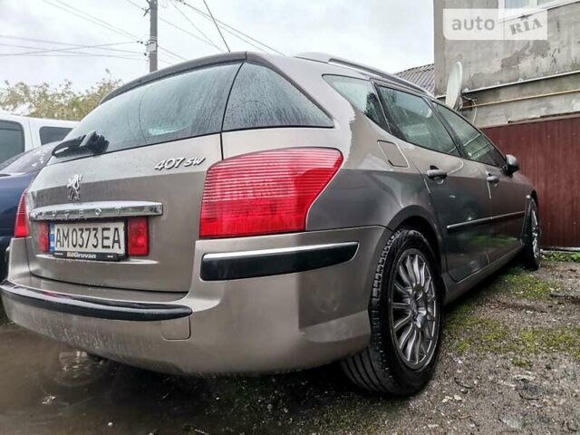 Серый Пежо 407, объемом двигателя 2 л и пробегом 430 тыс. км за 5000 $, фото 4 на Automoto.ua