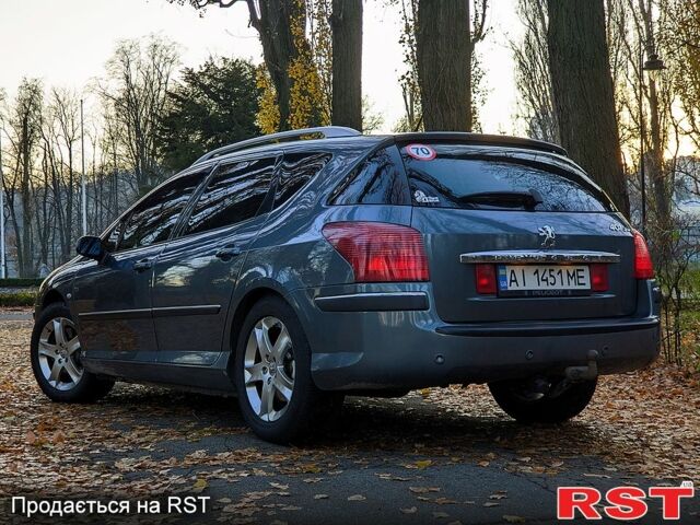 Сірий Пежо 407, об'ємом двигуна 2.2 л та пробігом 368 тис. км за 6500 $, фото 1 на Automoto.ua