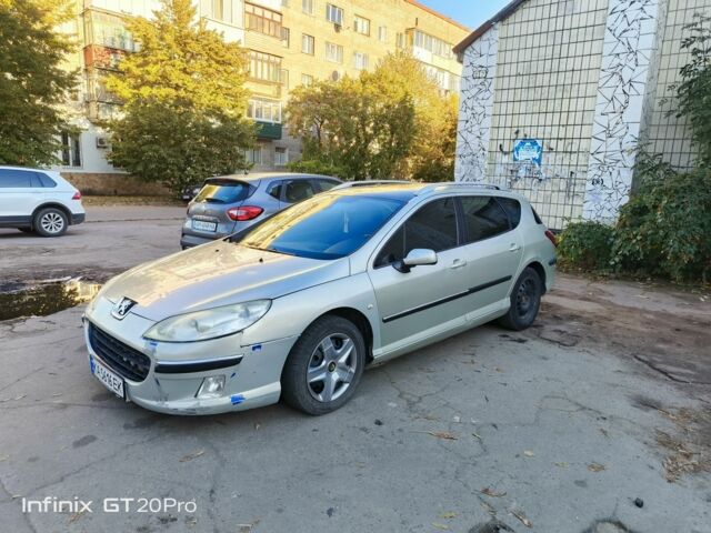 Серый Пежо 407, объемом двигателя 2 л и пробегом 375 тыс. км за 2500 $, фото 17 на Automoto.ua