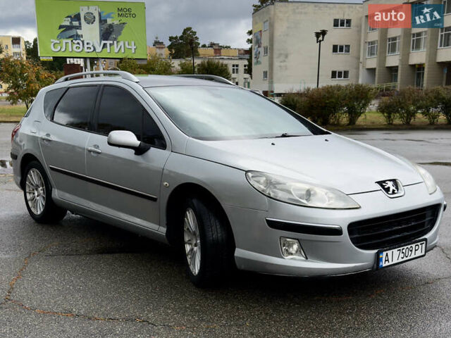 Серый Пежо 407, объемом двигателя 2 л и пробегом 249 тыс. км за 4299 $, фото 1 на Automoto.ua