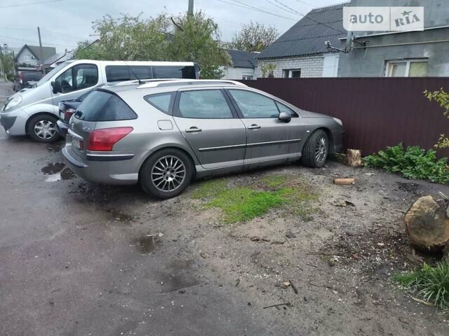 Серый Пежо 407, объемом двигателя 2 л и пробегом 430 тыс. км за 5000 $, фото 1 на Automoto.ua