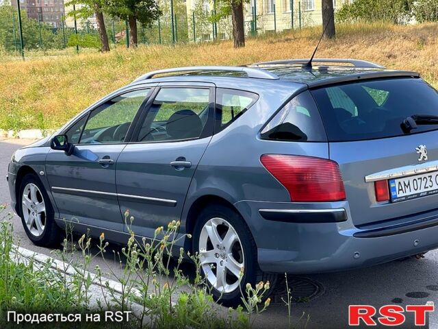 Серый Пежо 407, объемом двигателя 2 л и пробегом 445 тыс. км за 3750 $, фото 1 на Automoto.ua