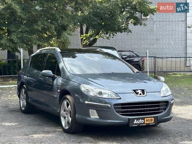 Серый Пежо 407, объемом двигателя 2 л и пробегом 124 тыс. км за 7000 $, фото 1 на Automoto.ua