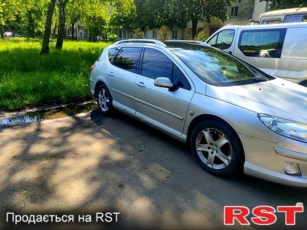 Серый Пежо 407, объемом двигателя 2.2 л и пробегом 240 тыс. км за 5500 $, фото 1 на Automoto.ua