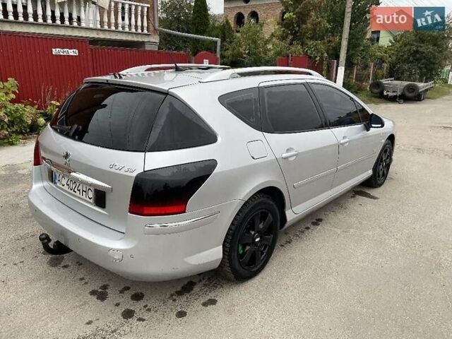 Серый Пежо 407, объемом двигателя 2 л и пробегом 317 тыс. км за 6500 $, фото 4 на Automoto.ua