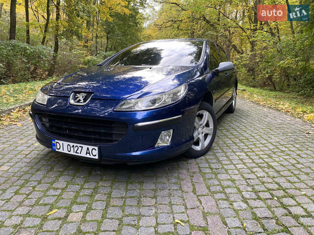 Синий Пежо 407, объемом двигателя 1.8 л и пробегом 315 тыс. км за 4100 $, фото 2 на Automoto.ua