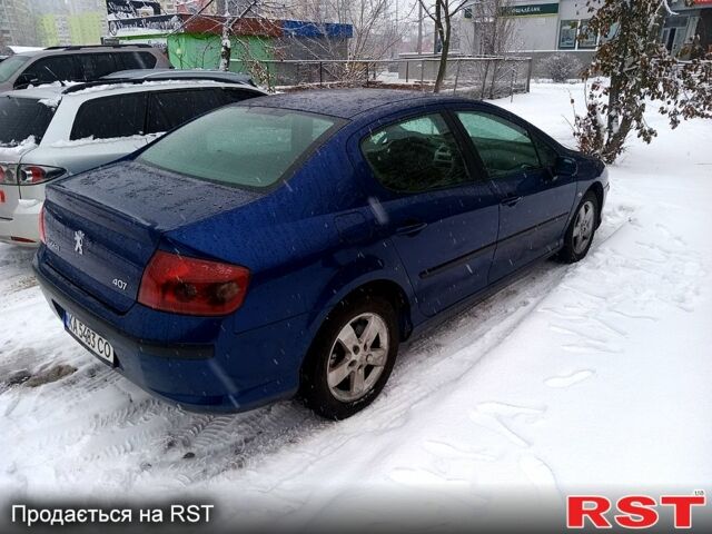 Синій Пежо 407, об'ємом двигуна 2 л та пробігом 184 тис. км за 4800 $, фото 4 на Automoto.ua