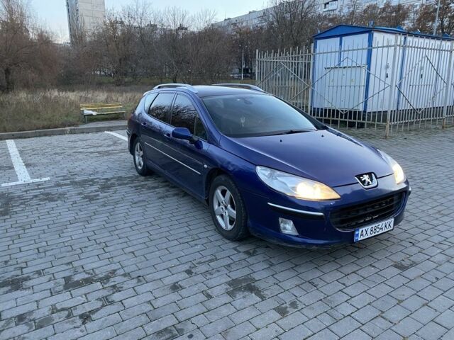 Синий Пежо 407, объемом двигателя 2 л и пробегом 300 тыс. км за 3500 $, фото 1 на Automoto.ua