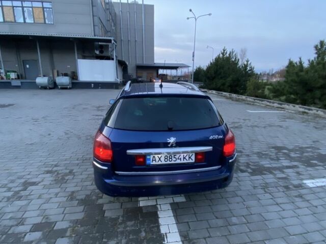 Синий Пежо 407, объемом двигателя 2 л и пробегом 300 тыс. км за 3500 $, фото 2 на Automoto.ua